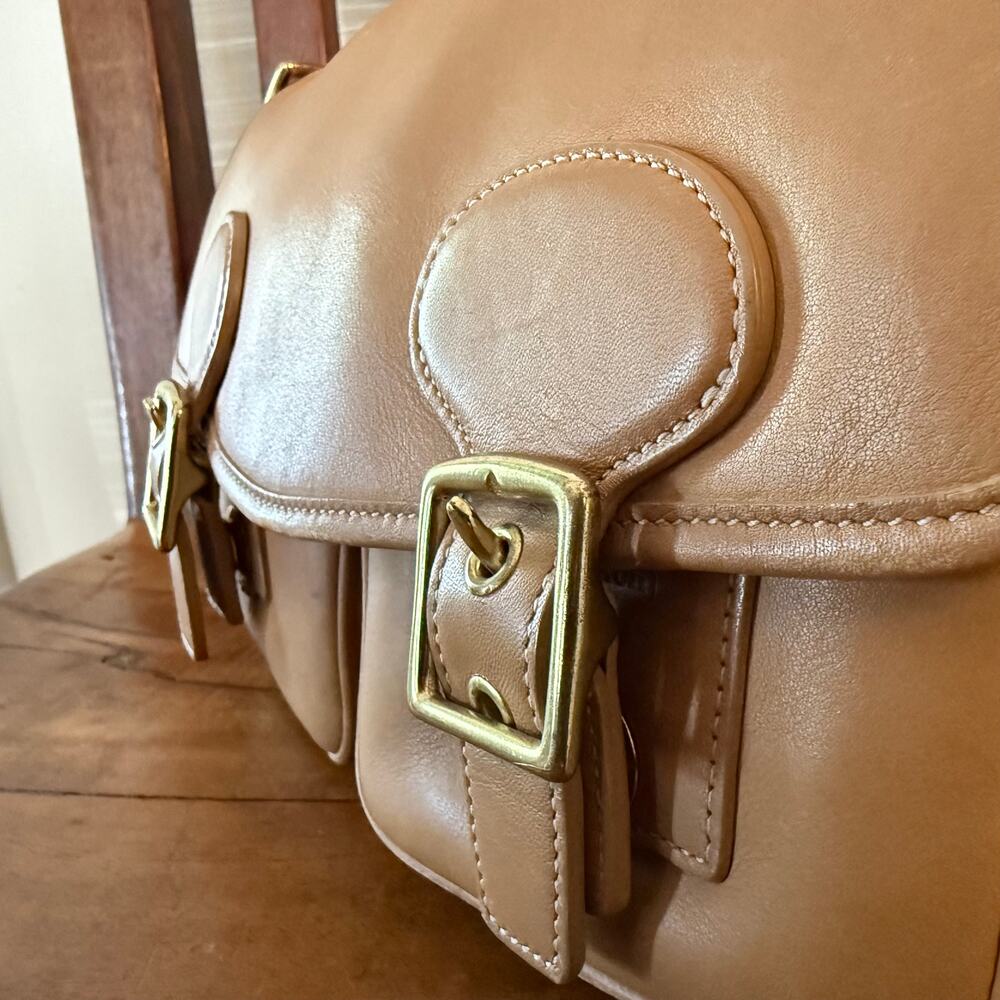 Vintage Coach Legacy Small Field Bag 9128 Tan Leather Crossbody Rare 2001 - Picture 11 of 16